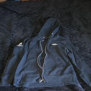 Harley-Davidson Black Zip Hoodie with Subtle Logo Patch